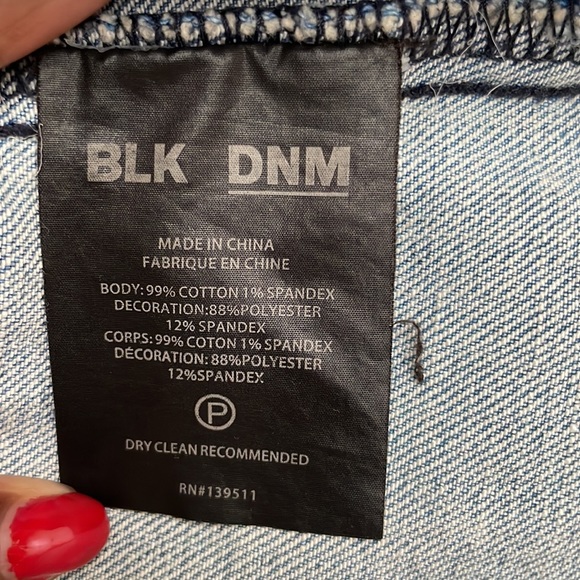 Distressed BLK DNM fringed denim jacket! - Picture 7 of 7